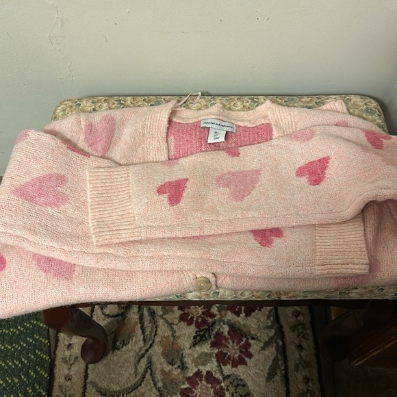 Cupcakes & Cashmere ladies pink size large button down sweater.  Brand new. - Picture 4 of 7